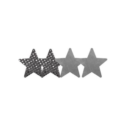 Dark Angel Stars Silver Pack Of 2 Pairs