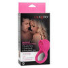 Teasing Tongue Enhancer Pink Vibrating Cock Ring