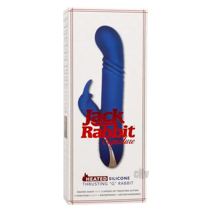 Jack Rabbit Signature Heated Silicone Thrusting G Rabbit - Blue