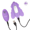 Venus Butterfly Remote Rocking Penis Purple Vibrator