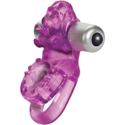 Lovers Delight Ele Double Support Enhancer Ring With Removable 3 Speed Stimulator Purple