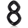 Crazy 8 Enhancer Double Cock Ring Black