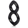 Crazy 8 Enhancer Double Cock Ring Black