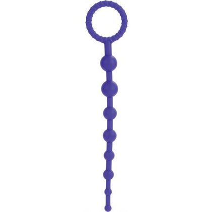 Booty Call X-10 Silicone Anal Beads Purple 8 Inch