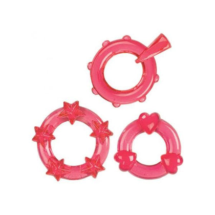 Magic C Rings Set Of 3 Red