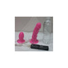 Dual Harness EZ Snap Vibrating Dong And Plug Pink