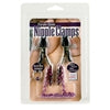 Nipple Clamps- Purple Chain with Navel Ring