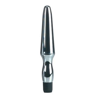 Vibrating Waterproof Anal Probe Silver