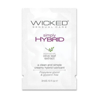 Wicked Sensual Care Simply Hybrid Lubricant - .1 Oz.