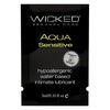 Wicked Aqua Sensitive Water Based Lubricant  .1 oz