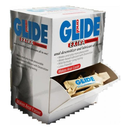 Anal Glide Extra Sample Packet Display - Display Of 50