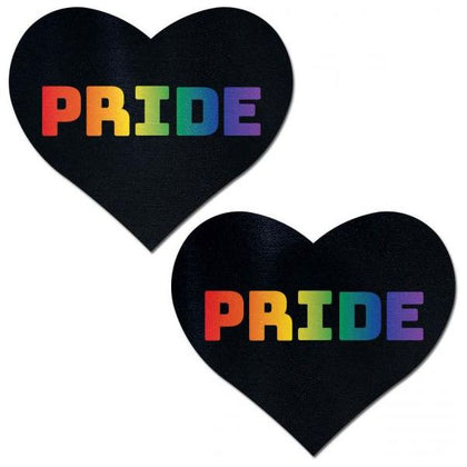 Pastease Rainbow Pride Black Hearts