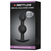 Pretty Love 4.05 inches Silicone Anal Plug with Ball Black