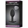 Pretty Love 3.34 inches Silicone Anal Plug with Ball Black