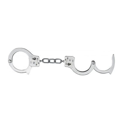 Nickel Coated Steel Handcuffs With Single Lock - Silver