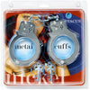 Nickel Coated Steel Handcuffs With Single Lock - Silver