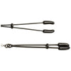 Black Beaded Nipple Clamps With Tweezer Tip Black