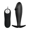 Pretty Love Vibrating Penis Shaped Butt Plug Black