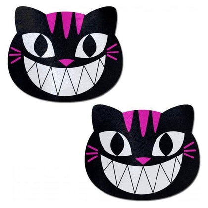 Pastease Black & Pink Cheshire Kitty Cat Pasties