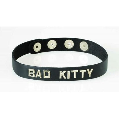 Wordband Collar Bad - Kitty - Black