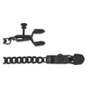 Blackline Adjustable Open Wide Nipple Clamps Black