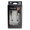 Adjustable Broad Tip Nipple Clamps W/Purple Beads