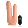 Vibrating And Rotating Remote Control Silicone Double Dildo