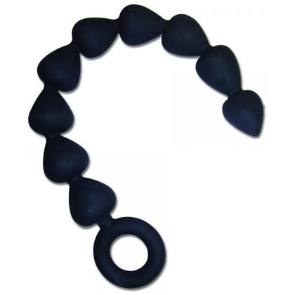 Sex & Mischief silicone anal beads - black