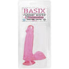 Basix Dong With Suction Cup 6 Inches Pink