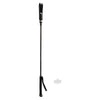 Rouge Long Riding Crop Slim Tip - Black