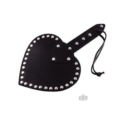 Rouge Heart Paddle Black Leather