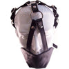 Rouge Leather Mouth Chin Gag Black