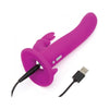 Happy Rabbit Vibrating Strap On Harness Set Purple