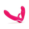 Happy Rabbit Strapless Strap On Vibrating Pink