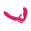 Happy Rabbit Strapless Strap On Vibrating Pink