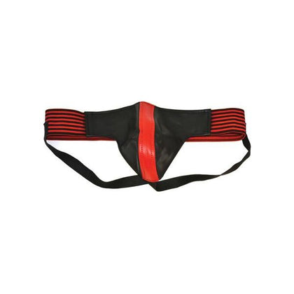 Rouge Jock With Stripes Medium Red Black