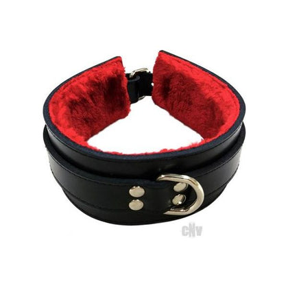 Rouge Fur Collar Black/red