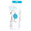 Glas 5 inches Juicer Clear Glass Butt Plug