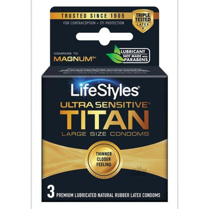 Lifestyles Ultra Sensitive Titan 3pk