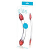 Red Head Glass Double Dildo