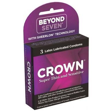 Crown Latex Condoms 3 Pack