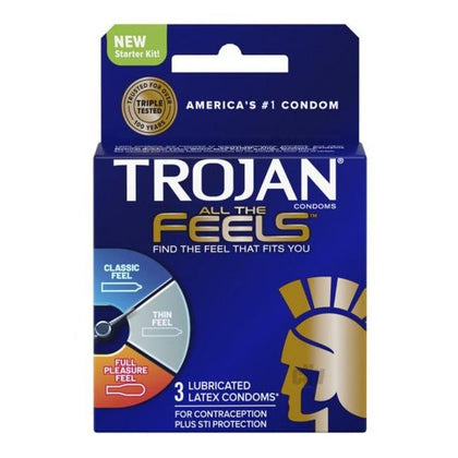 Trojan All The Feels Condoms - Pack Of 3