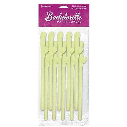 Bachelorette Party Favors Dicky Sipping Straws Glow In The Dark 10pc.