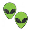 Green Glitter Alien Pasties O/S