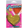 Pastease Gold Glitter Heart Pasties O/S