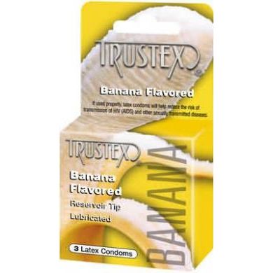 Trustex Flavored Condoms Banana 3 Pack