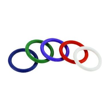 Spartacus Cock Ring Rainbow Set (4 Rubber Cock Rings)