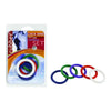 Spartacus Cock Ring Rainbow Set (4 Rubber Cock Rings)