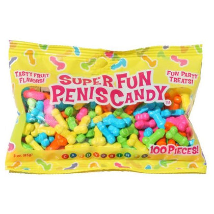 Super Fun Penis Candy 100 Pieces Fruit Flavors 3oz