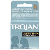 Trojan Condoms Sensitive Ultra Thin Lubricated 3 Pack